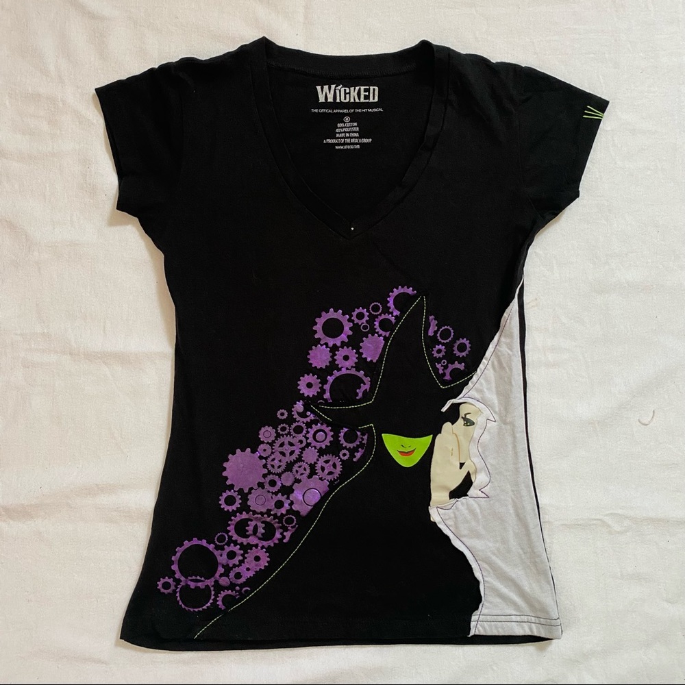 Official Wicked Black Short Sleeve Top Size M